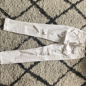 White garage jeans